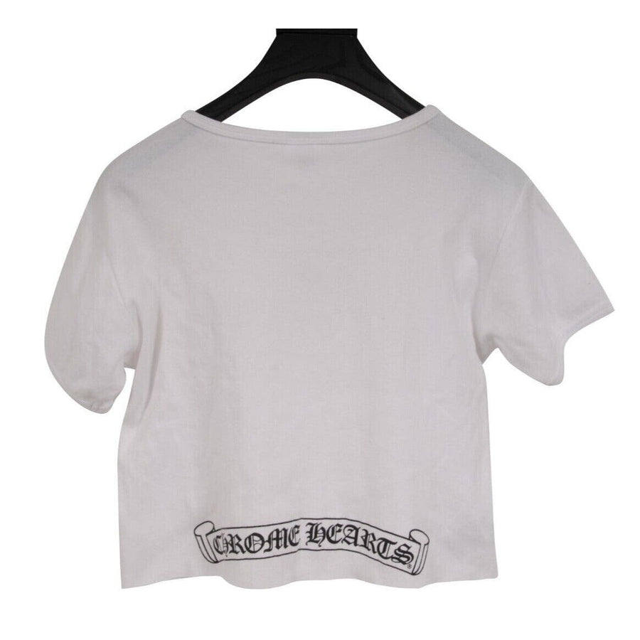 Crop Top White Deadly Doll Jesse Jo Baby Logo T Shirt CHROME HEARTS 