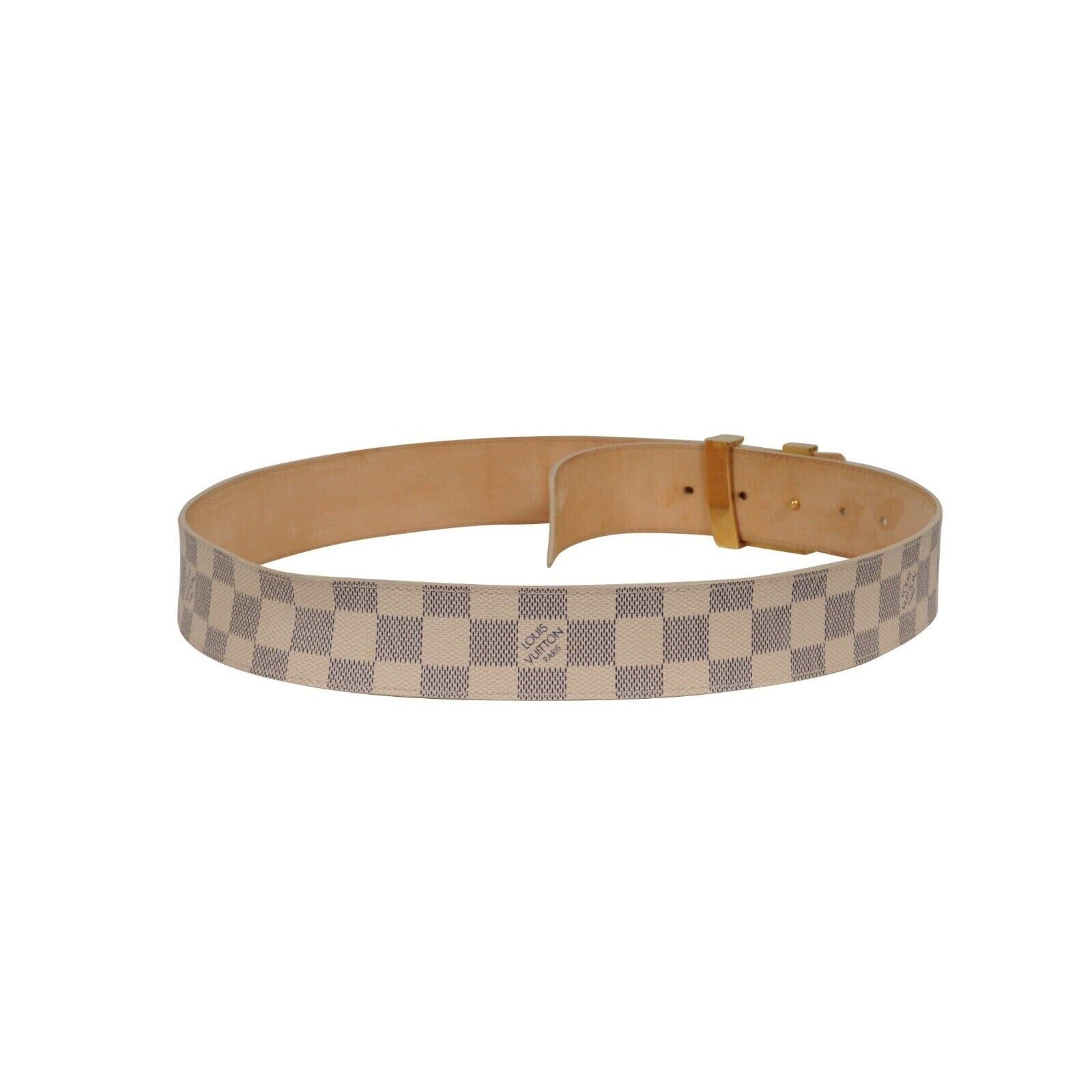 louis vuitton cream belt