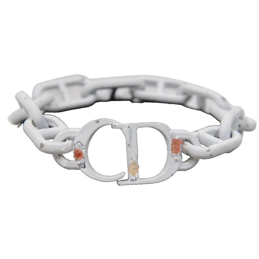 dior ダニエルアーシャム　ブレスレット Dior Mens Daniel Arsham CD Matte White Ressin Bronze Eroded Chain