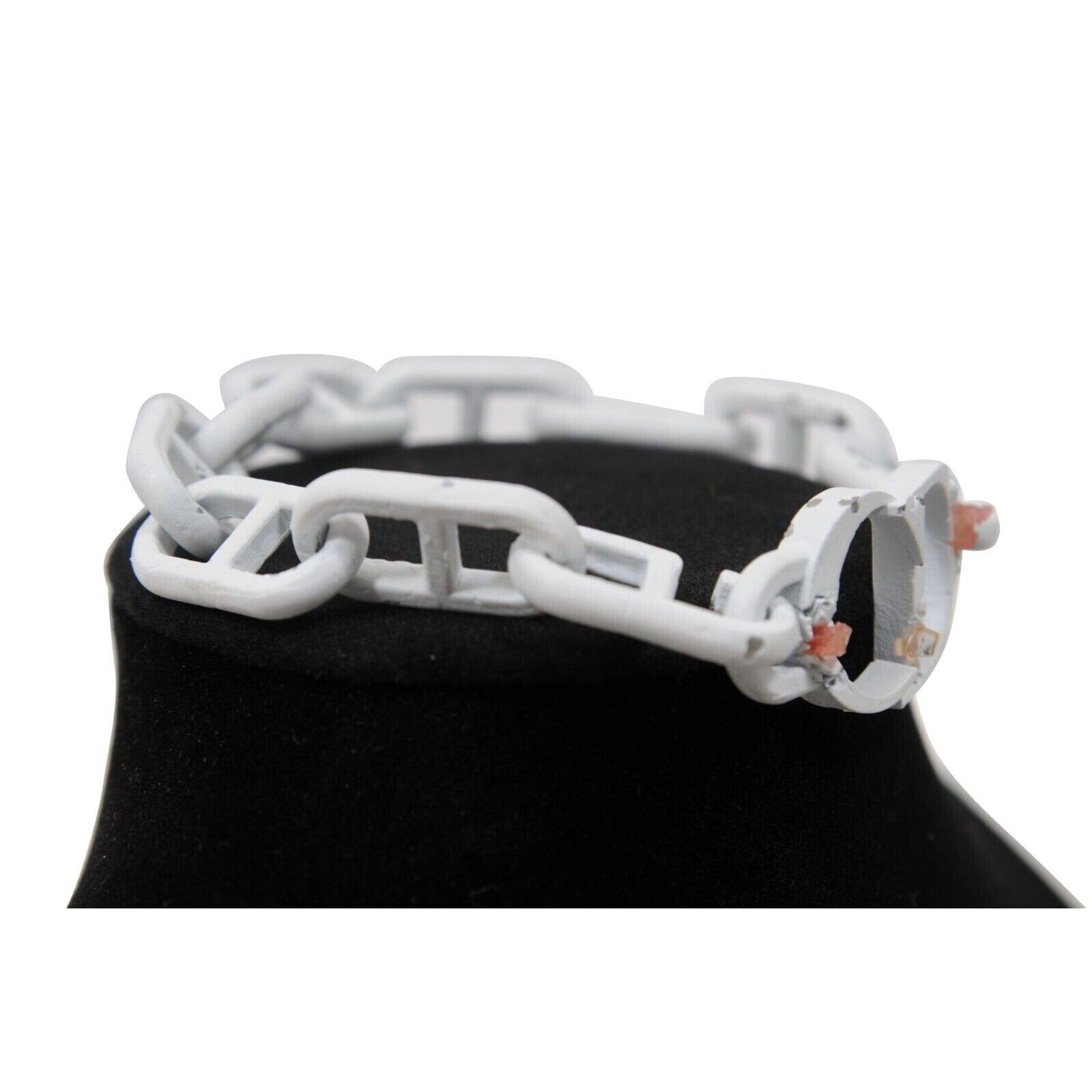 dior ダニエルアーシャム　ブレスレット Dior Mens Daniel Arsham CD Matte White Ressin Bronze Eroded Chain
