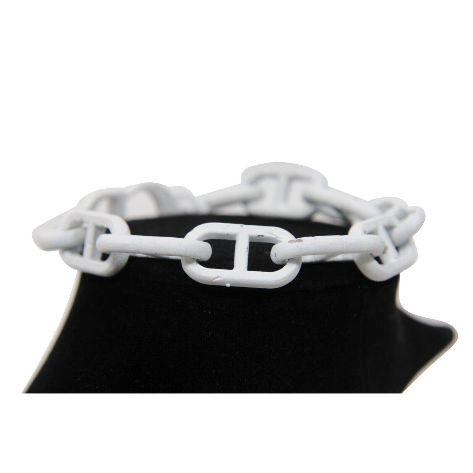 Dior Mens Daniel Arsham CD Matte White Ressin Bronze Eroded Chain