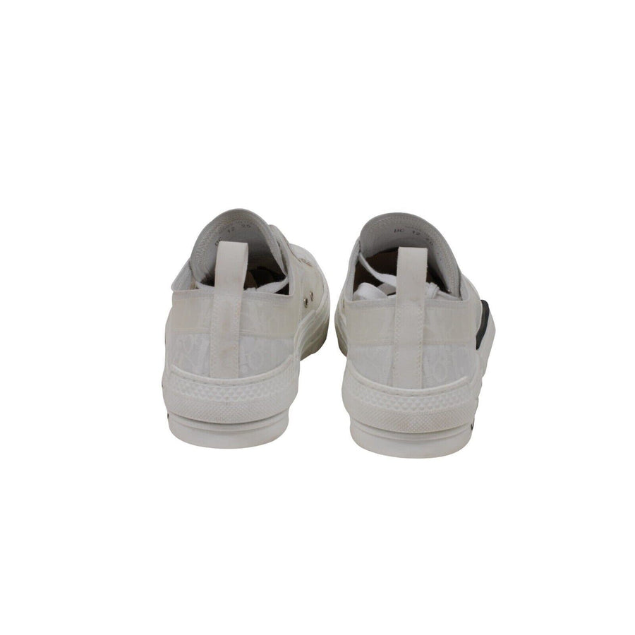 Dior Mens B23 Low Top Sneakers Size 41 US 8 White Logo Oblique Transparent Dior 