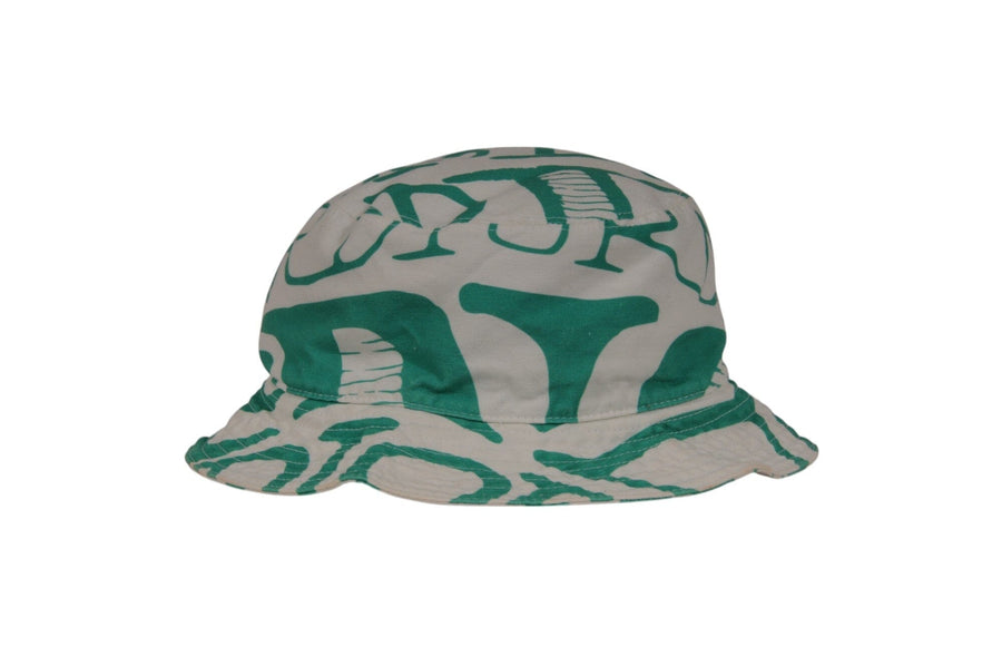 DIOR ディオール × Shawn Stussy Bucket Hat Dior SHAWN Stussy Bucket Hat Size Large White Green Yellow Cotton