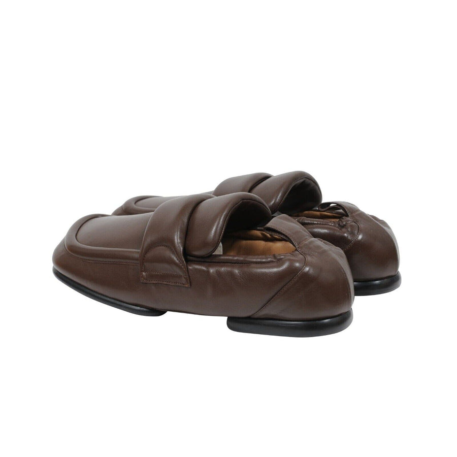 Dries Van Noten Mens Padded Loafers Size US 12.5 45.5 Brown Leather Slip On DRIES VAN NOTEN 