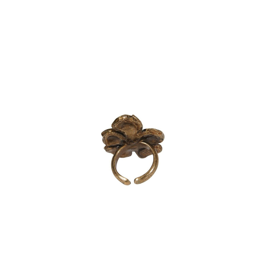 Christian Dior Vintage John Galliano Flower Ring Size US 5 White Pink Yellow Brw