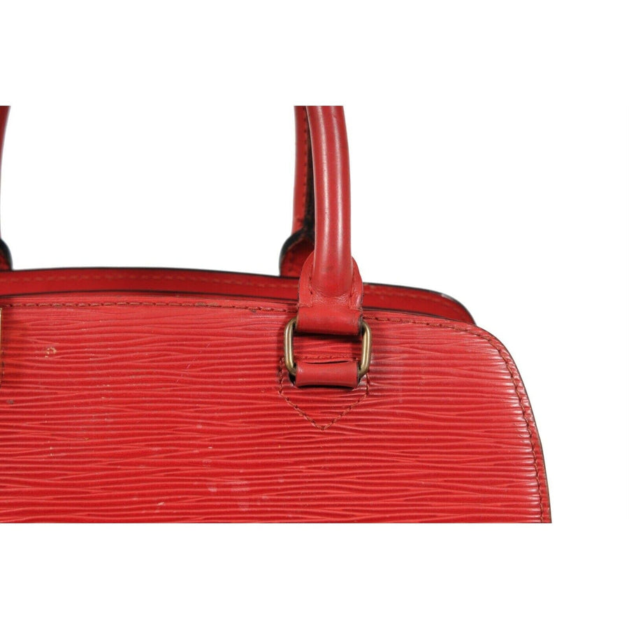 Epi Pont Neuf Red Leather Top Handle Shoulder Crossbody Bag LOUIS VUITTON 