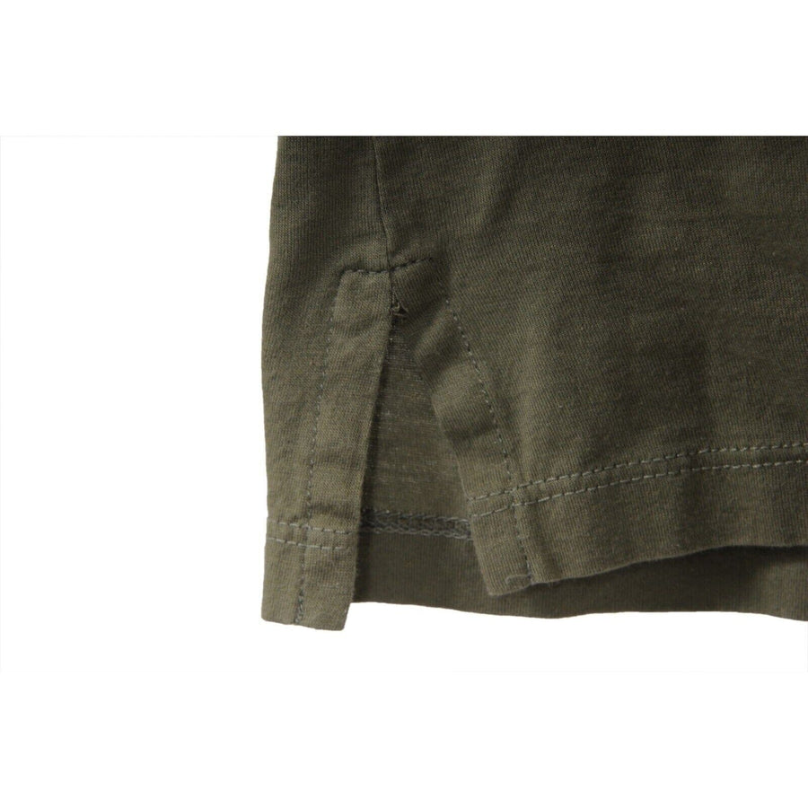 Ermenegildo Zegna Mens Logo T Shirt Size 46 XS Green 100% Cotton Short Sleeve Ermenegildo Zegna 