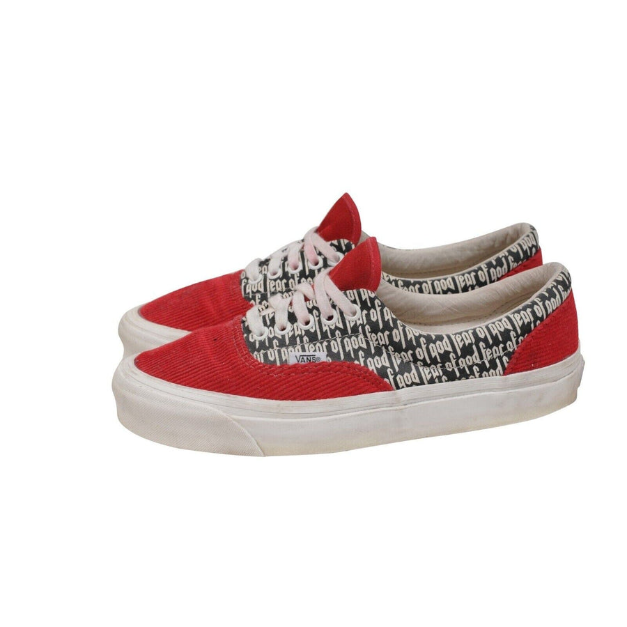 Fear of God Vans Mens Era 95 DX Logo Sneakers Size US 9 Red 2017 Collection Two VANS 