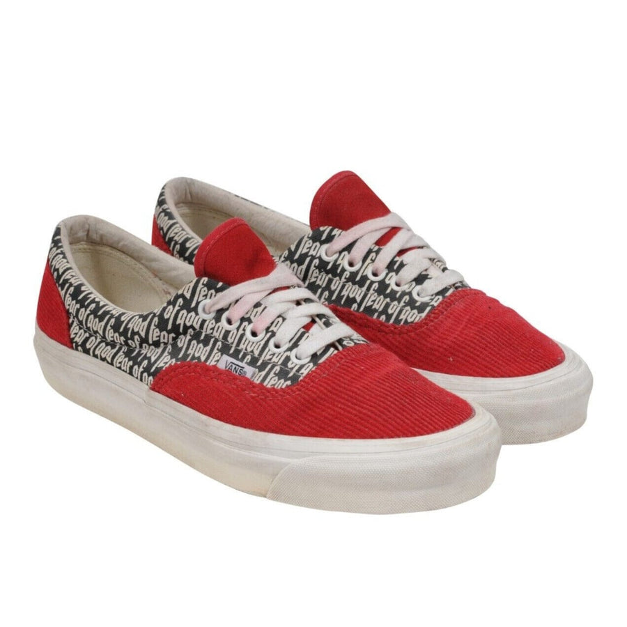 Fear of God Vans Mens Era 95 DX Logo Sneakers Size US 9 Red 2017 Collection Two VANS 