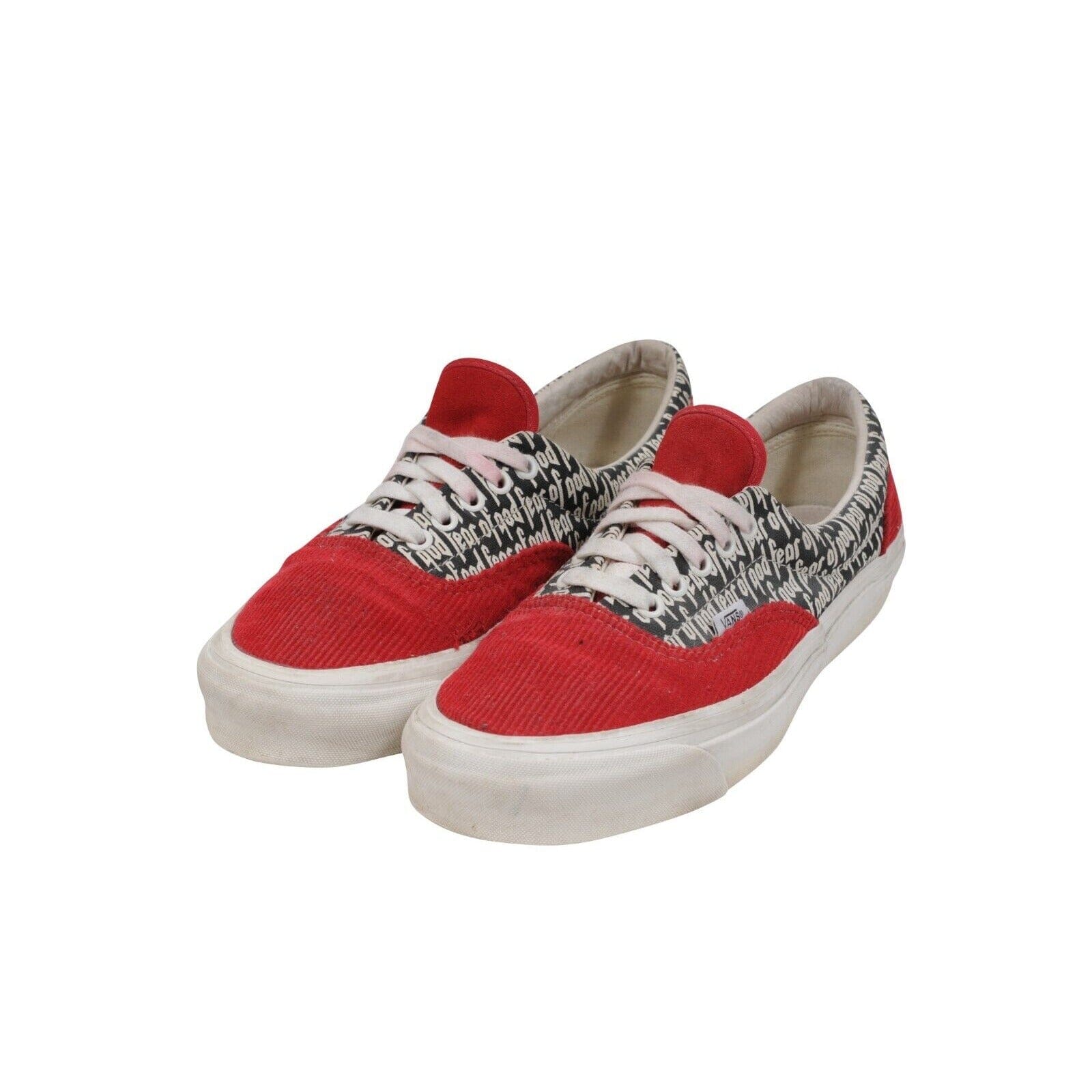 Fear of God Vans Mens Era 95 DX Logo Sneakers Size US 9 Red 2017