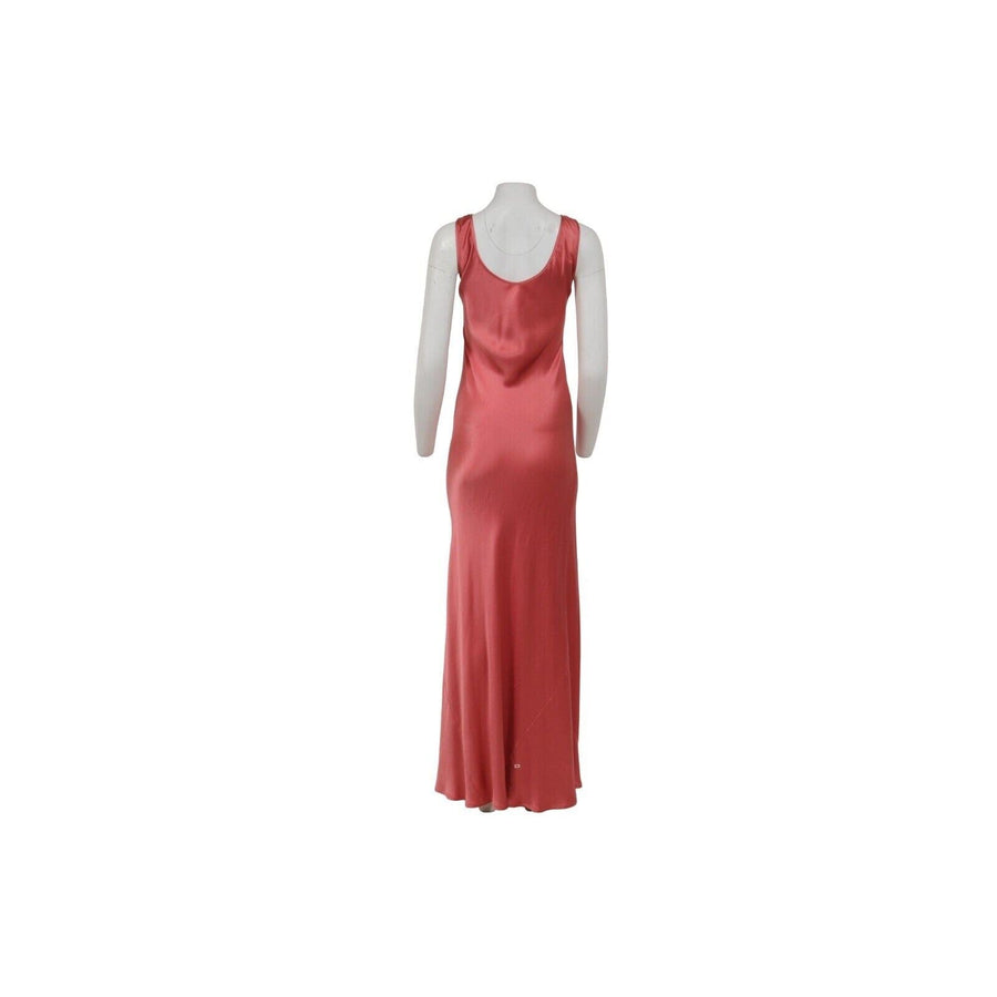 galvan pink dress Pandora satin halterneck midi dress - pink