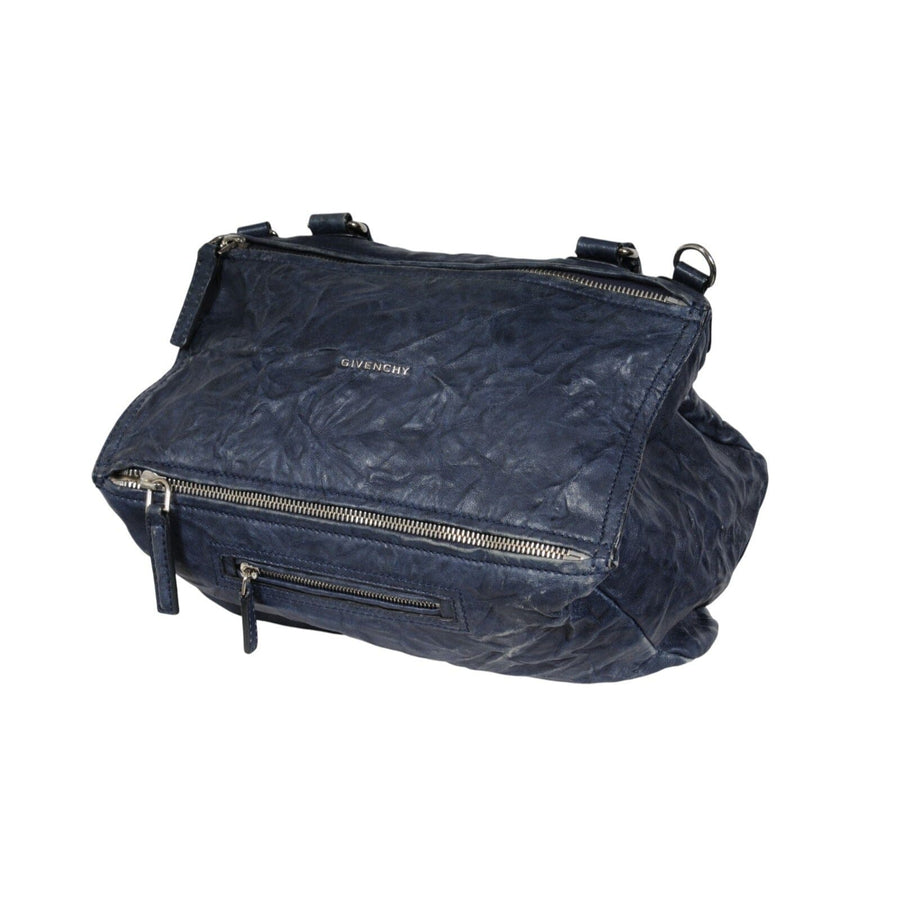 GIVENCHY ショルダーバッグ ネイビー　パンドラ Givenchy Pandora Bag Aged Distressed Blue Leather Medium Crossbody