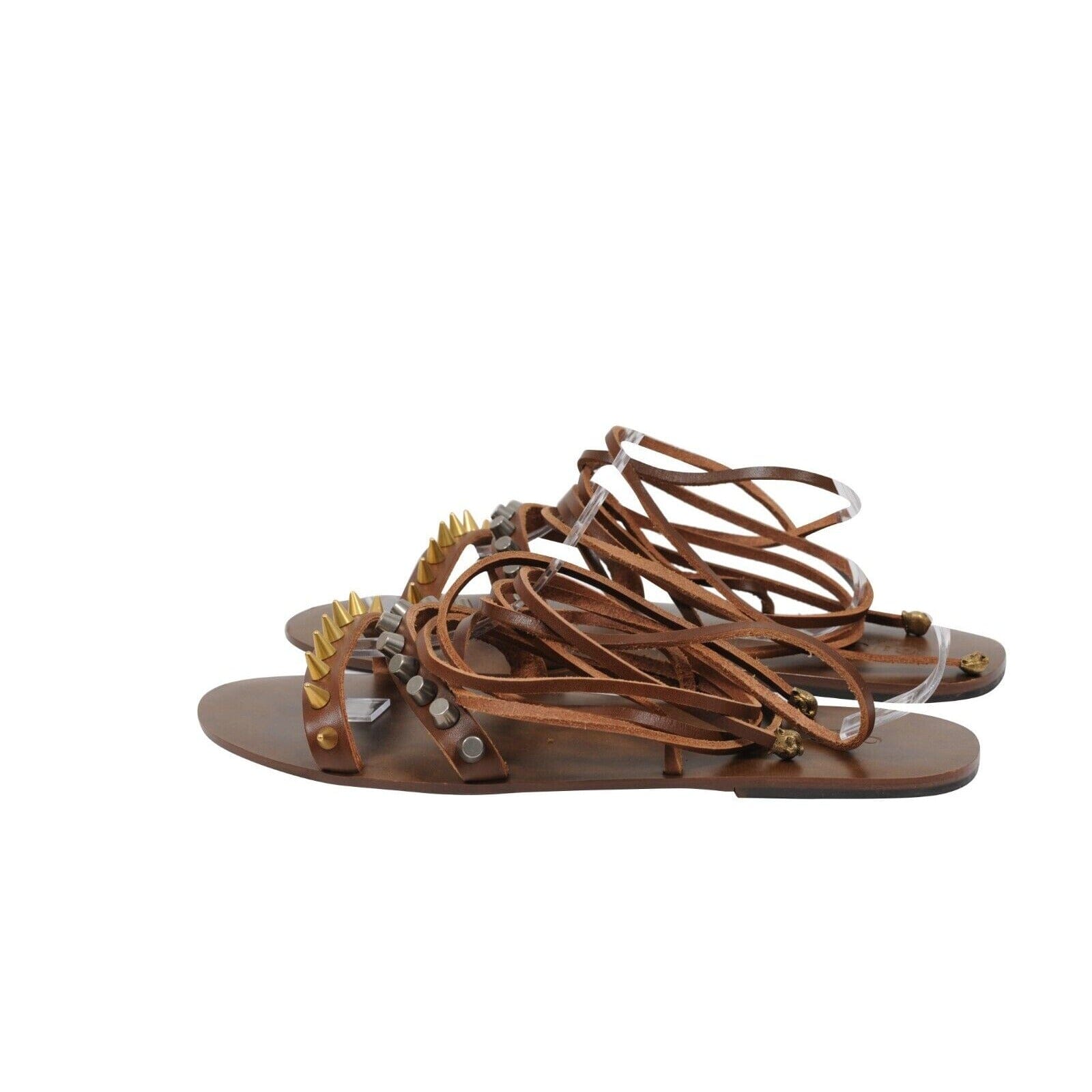 Gucci Men Gladiator Sandals G11 US11.5 Brown Leather  display picture 1