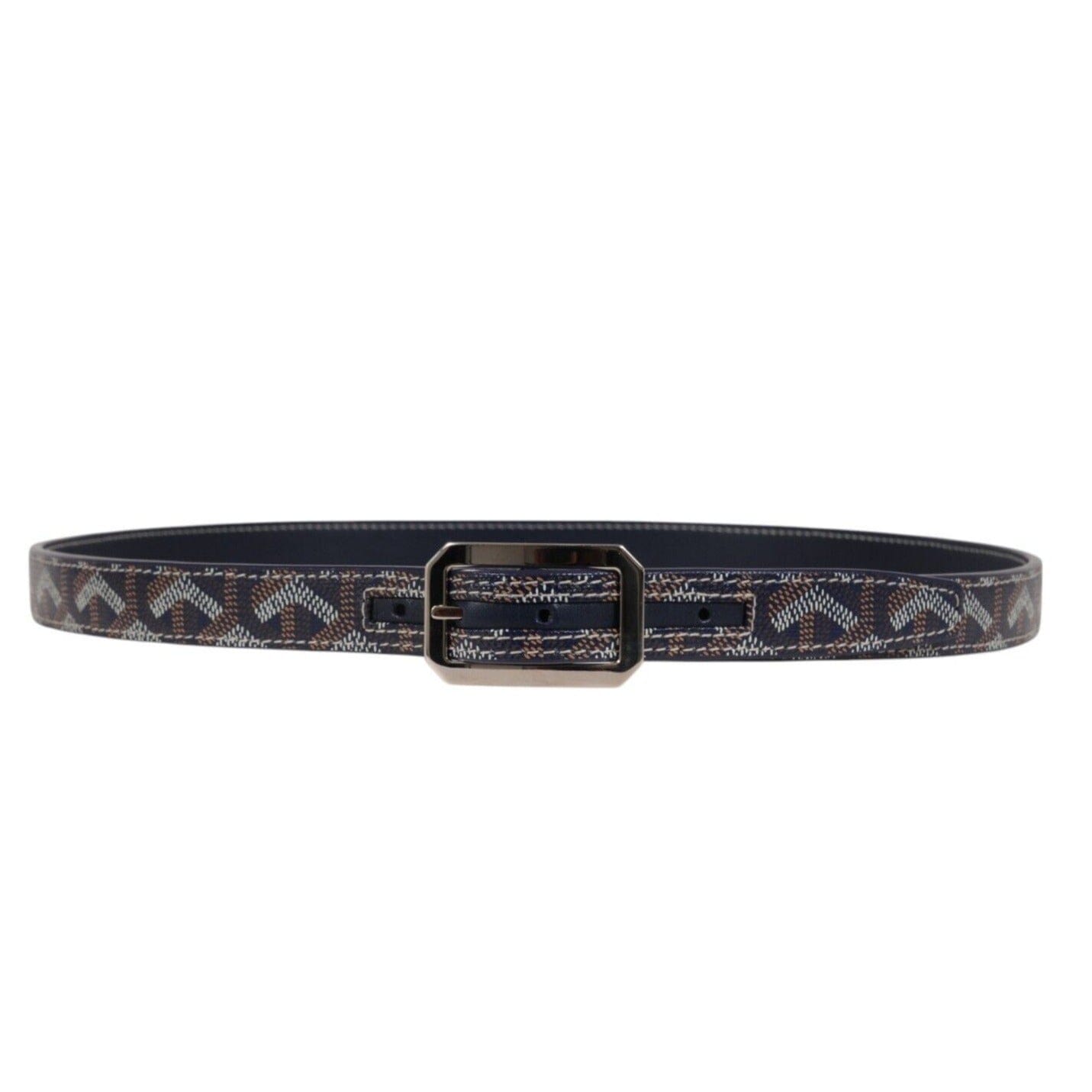 Vintage Christian Aujard Blue Leather Belt with Silver Buckle Size 32 Custom Belt Silver Tip Western - Etsy main image 4