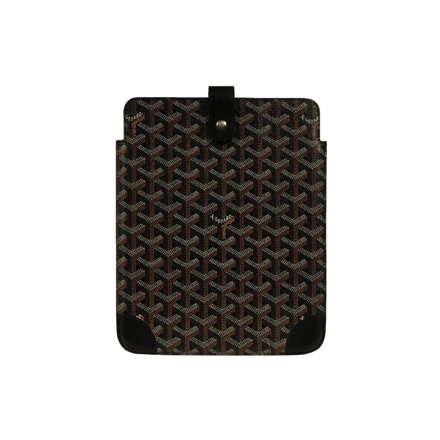 Goyard iPad portfolio travel Case Snap Button Black Goyardine