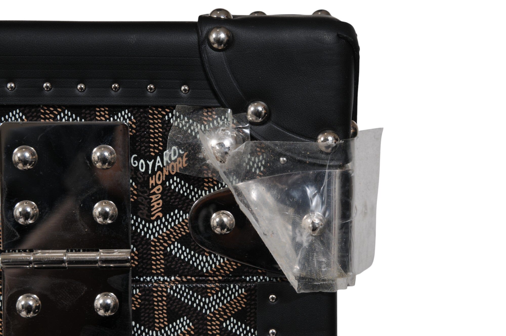 Goyard Palace 70 Black Suitcase Trunk Hard-sided Dispaly Travel