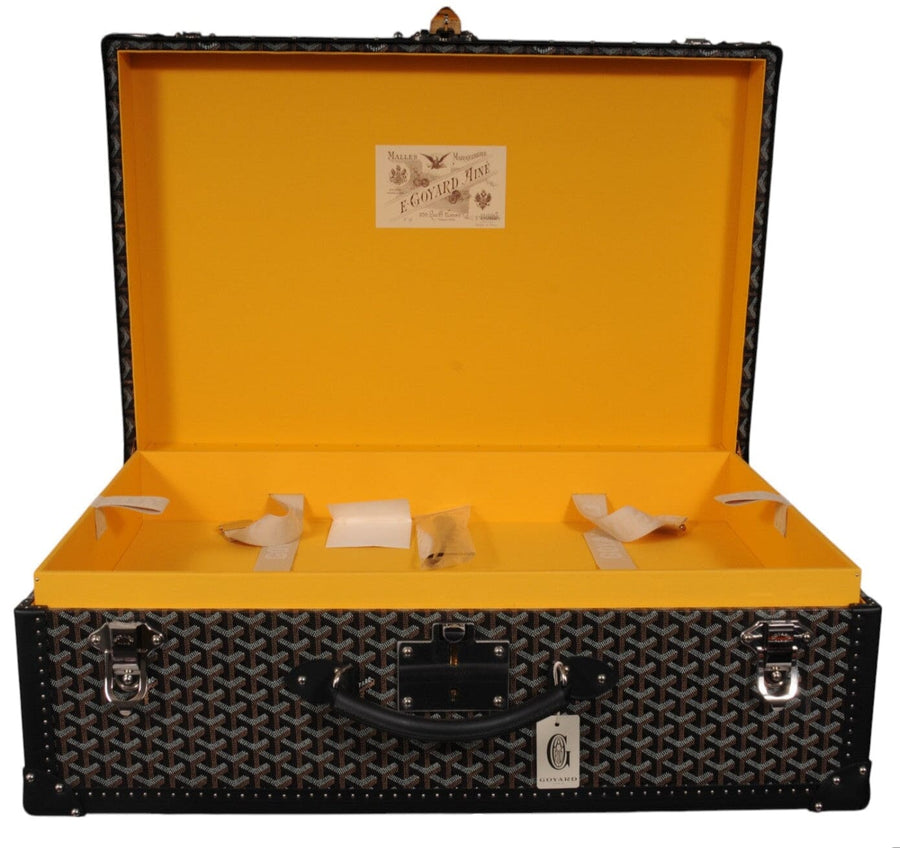 Goyard Palace 70 Black Suitcase Trunk Hard-sided Dispaly Travel