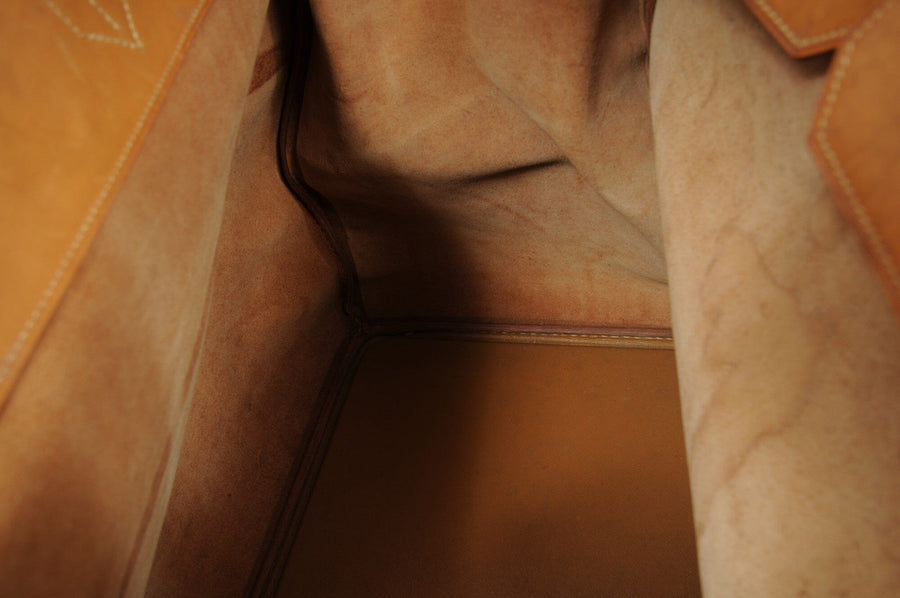 Hermes Vintage Haut à Courroies Hac 50 Birkin Natural Tan Brass Hardware Travel Duffle Bag HERMÈS 