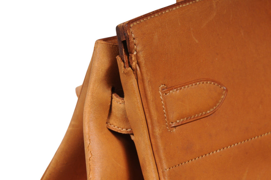 Hermes Vintage Haut à Courroies Hac 50 Birkin Natural Tan Brass Hardware Travel Duffle Bag HERMÈS 