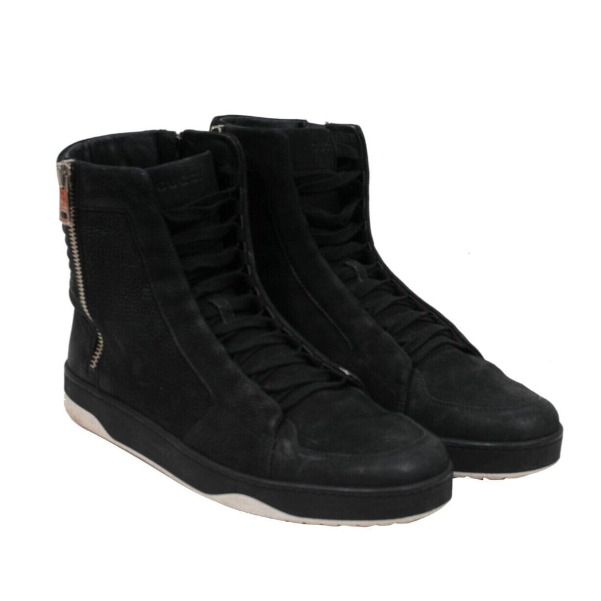Gucci Mens Hudson High Top Sneakers Size US12 G11 Black  display picture 1