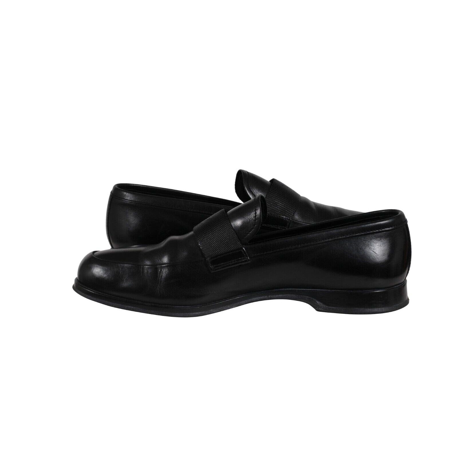 PRADA SPORT leather loafers black US8.5