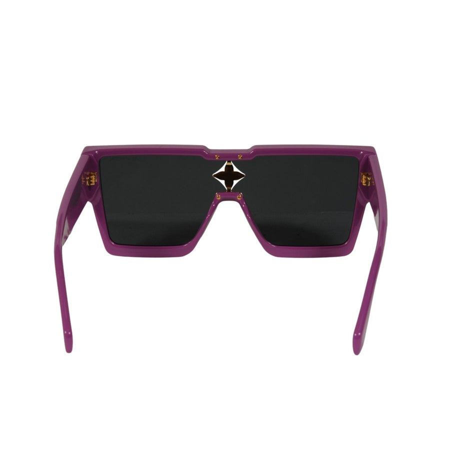 Louis Vuitton Cyclone Sunglasses Purple Square Acetate  display picture 1