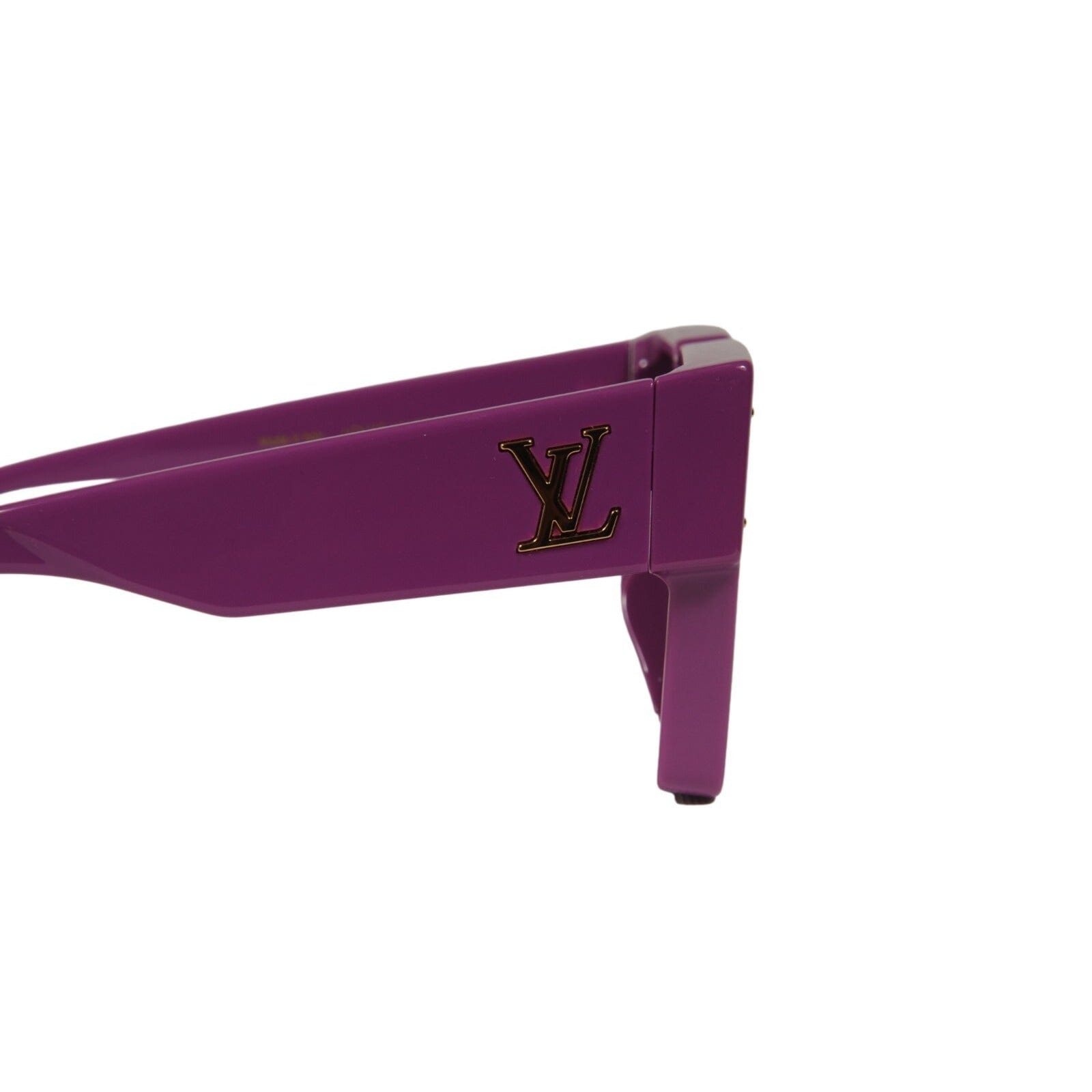 Louis Vuitton Cyclone Sunglasses Purple Square Acetate  display picture 1