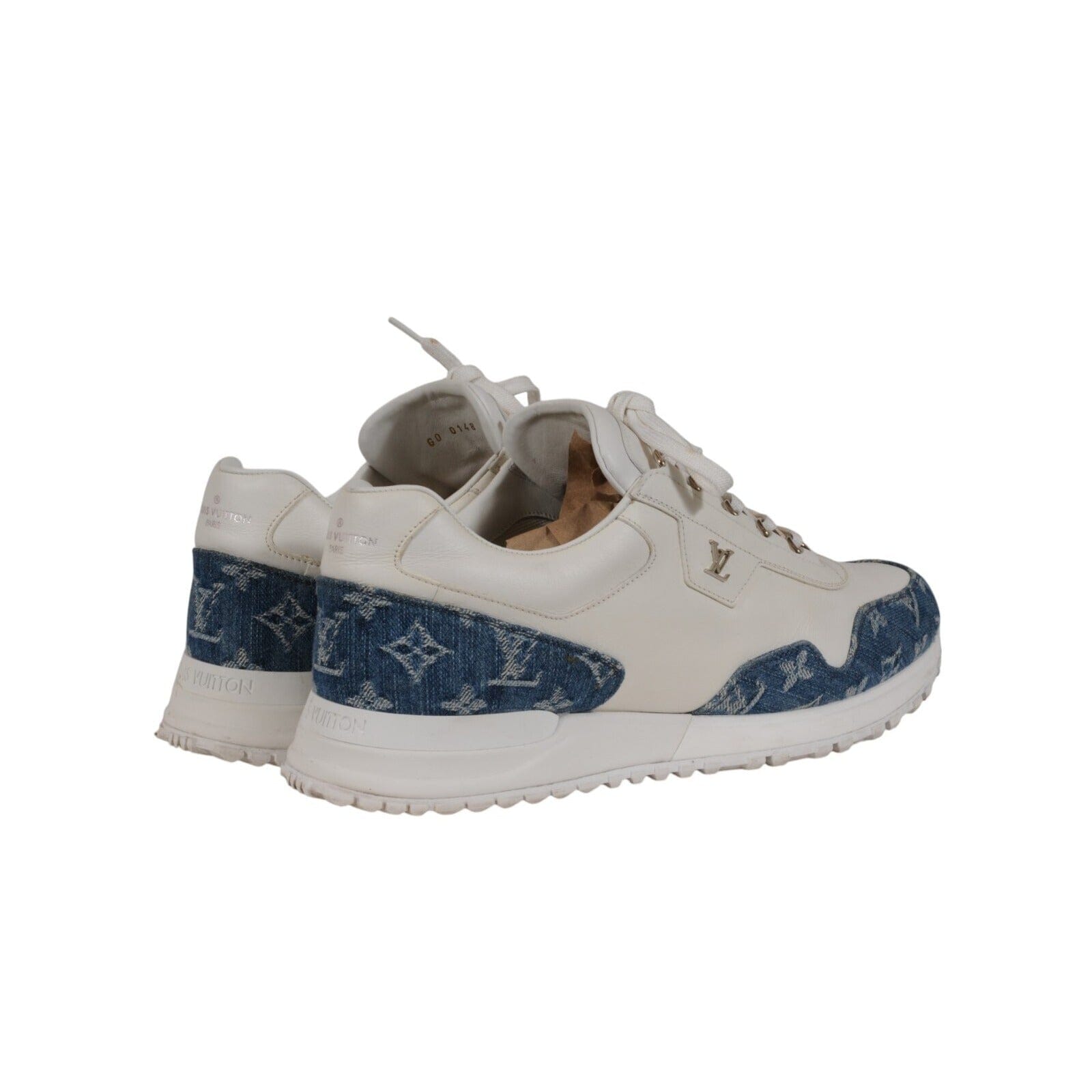 Louis Vuitton Men Run Away Sneakers Size US 8.5 UK 7.5 Blue White