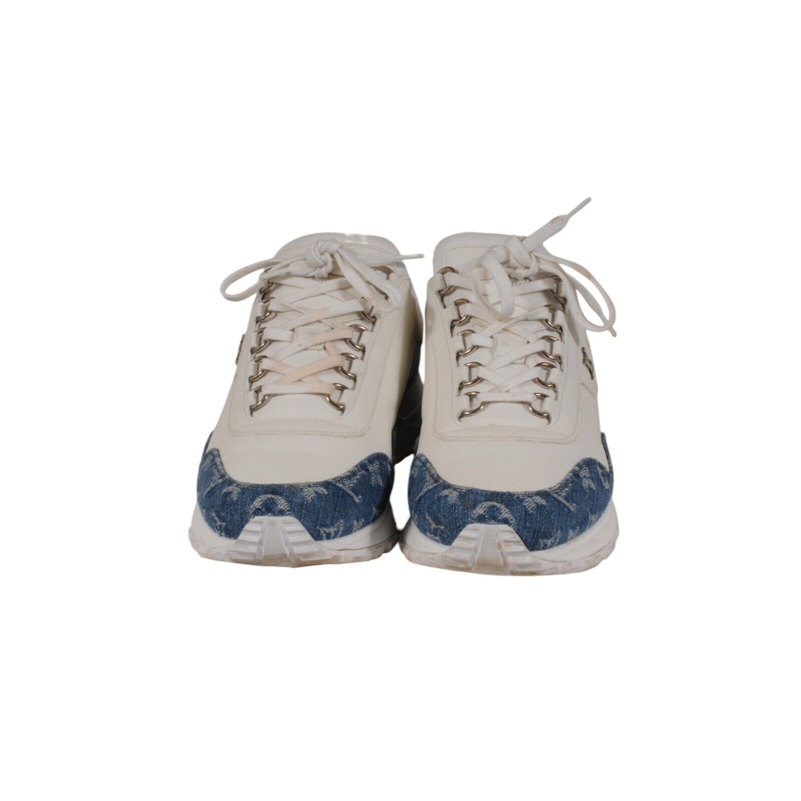Louis Vuitton Men Run Away Sneakers Size US 8.5 UK 7.5 Blue 