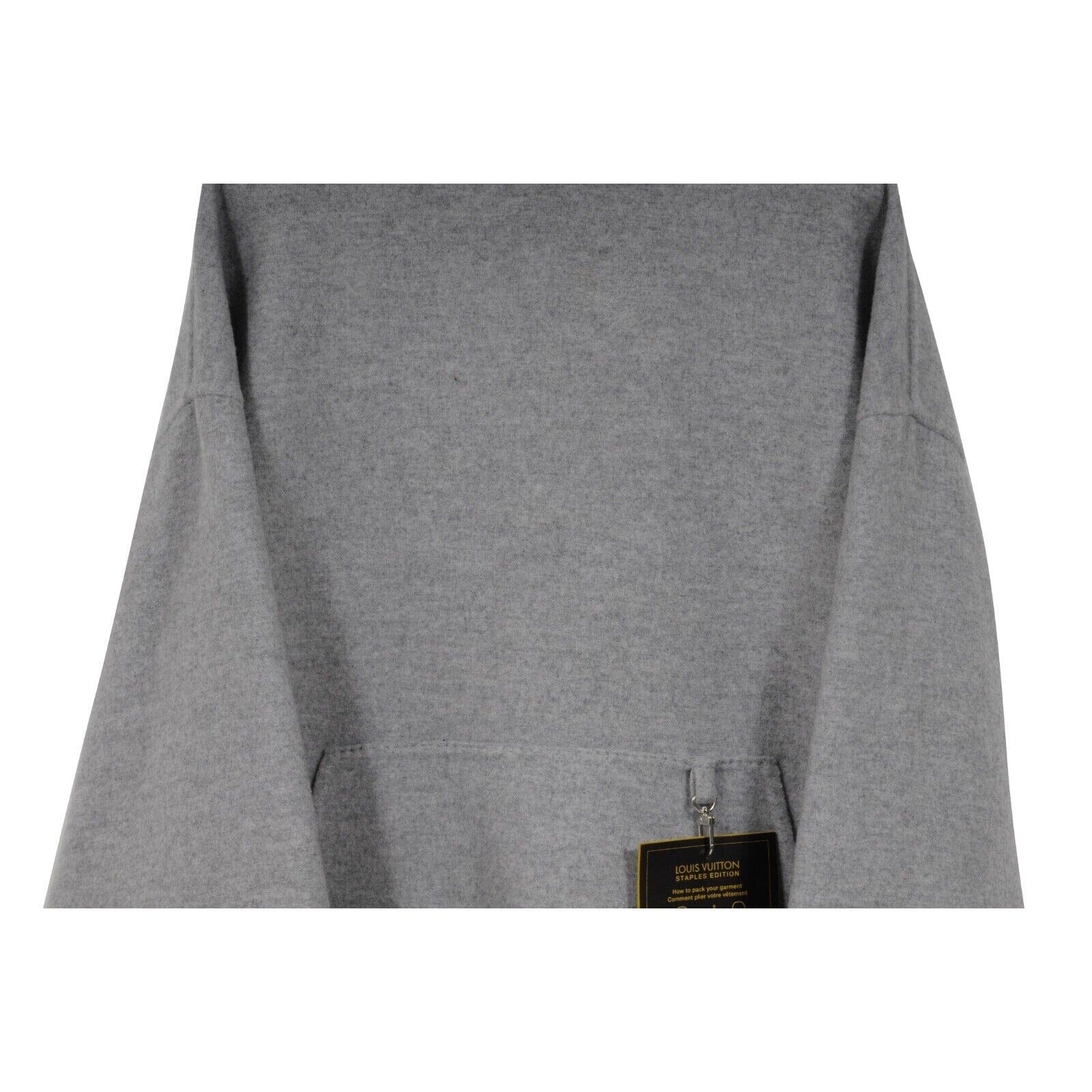 Louis Vuitton Mens Staples Edition Double Face Hoodie Medium Gray