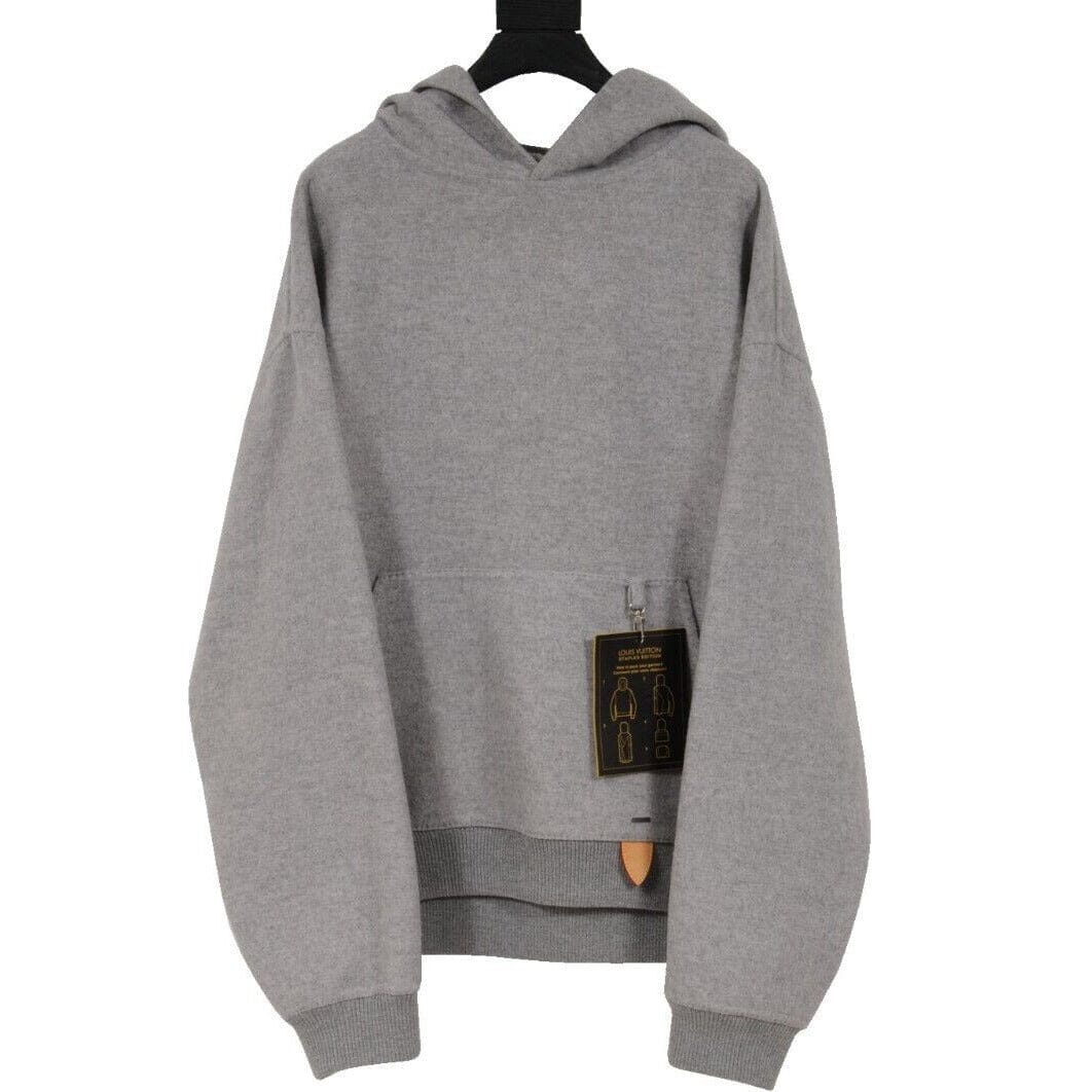 Louis Vuitton Mens Staples Edition Double Face Hoodie Medium Gray