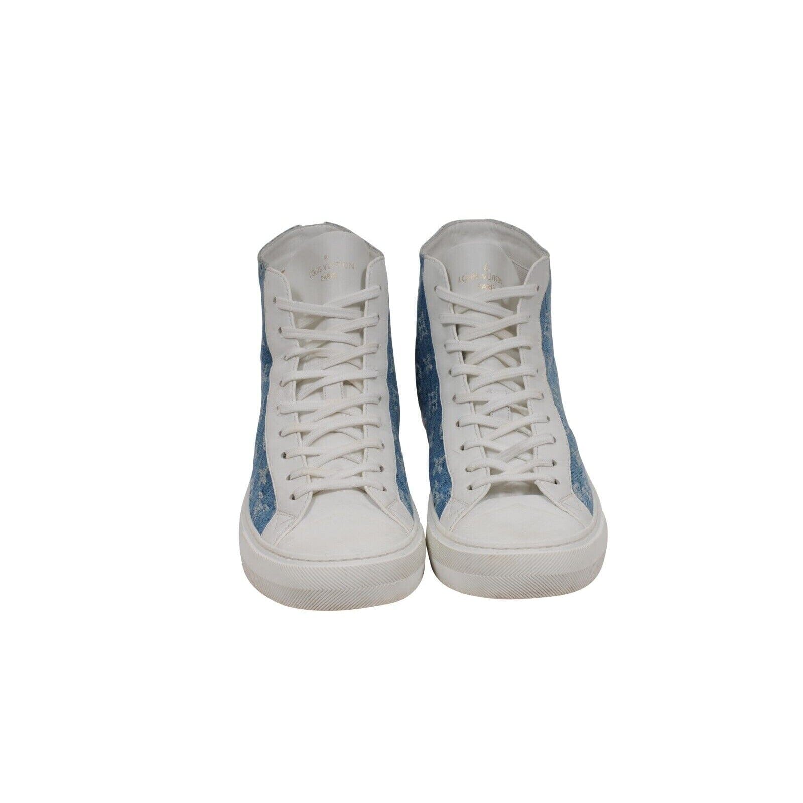 LOUIS VUITTON Tribe High Top Sneakers LI 0190 Men\'s 8.5 Blue White Black Silver Louis Vuitton Men main image 2