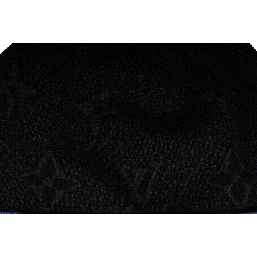 My Monogram Eclipse Beanie Black Blue Wool Hat Lv Monogram Cap Louis Vuitton 