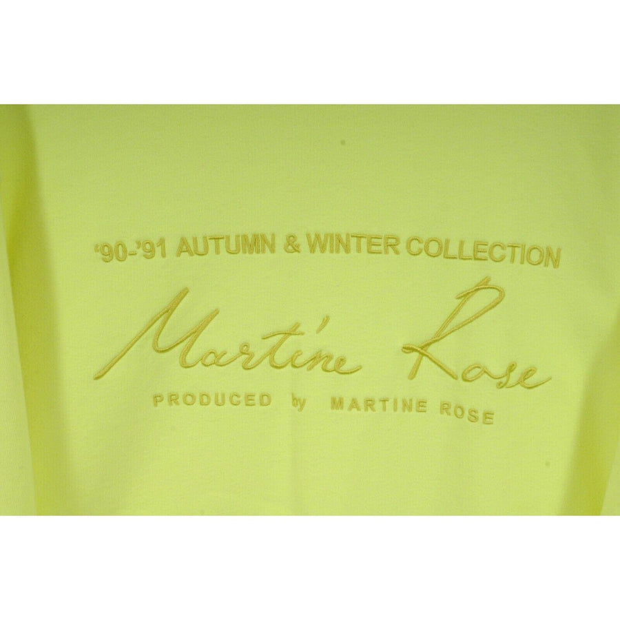 Neon Yellow Classic 90-91 Logo Sweater Martine Rose 