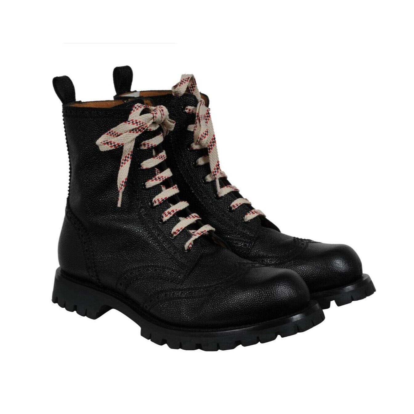 Gucci Mens New Arley Wingtip Boots US 12 UK 11 Black Full  display picture 1