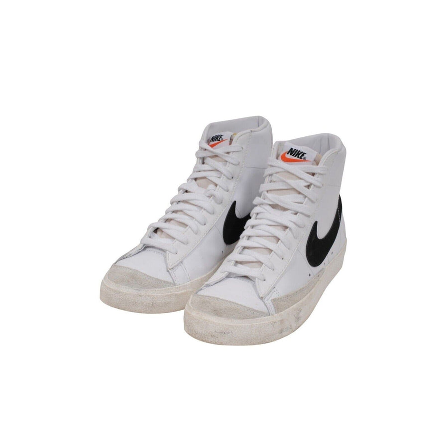 Nike Mens Blazer Mid 77 Vintage Sneakers Size US 9 White Black Leather Trainers NIKE 
