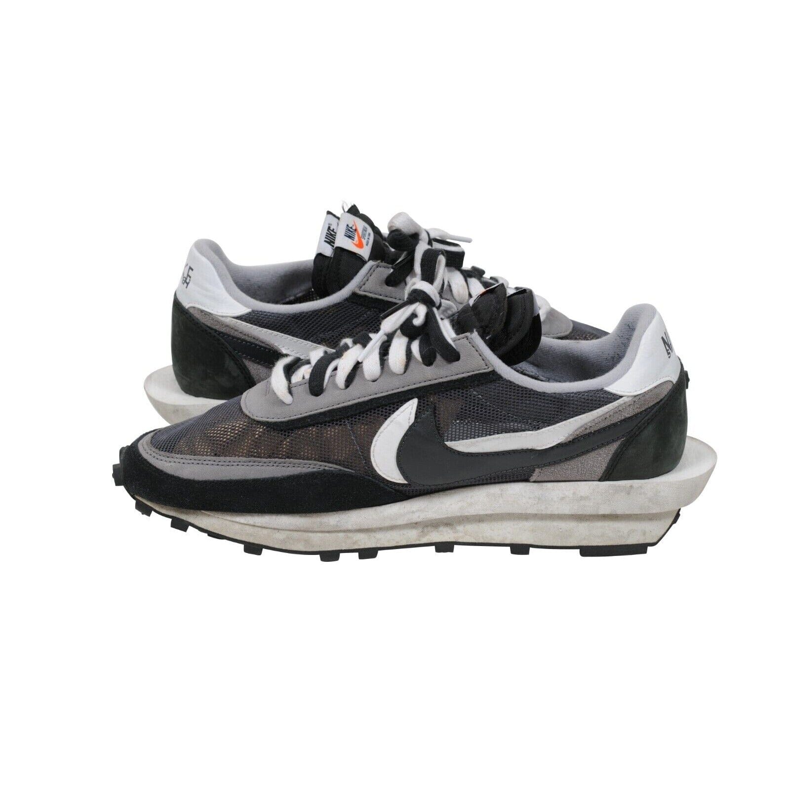 Nike Mens Sacai LD Waffle Sneakers US 12 Black White Low Top