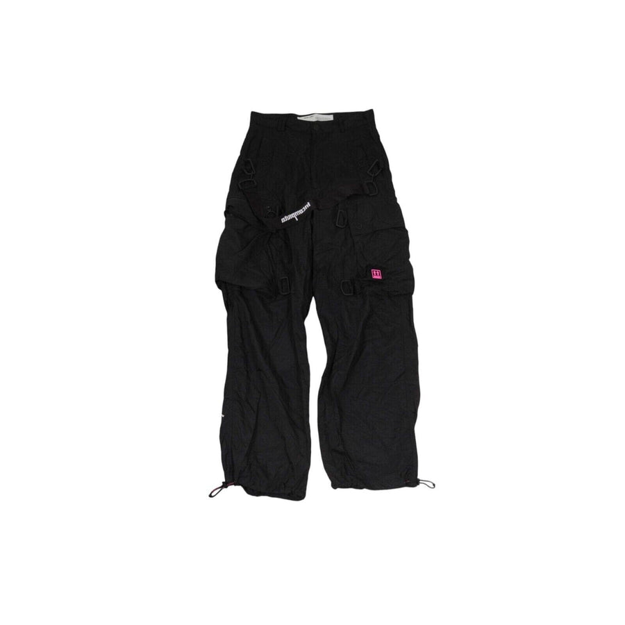 Off-White Bondage Cargo Pants Size US 30 Black Polyamide Logo Adjustable Off-White 