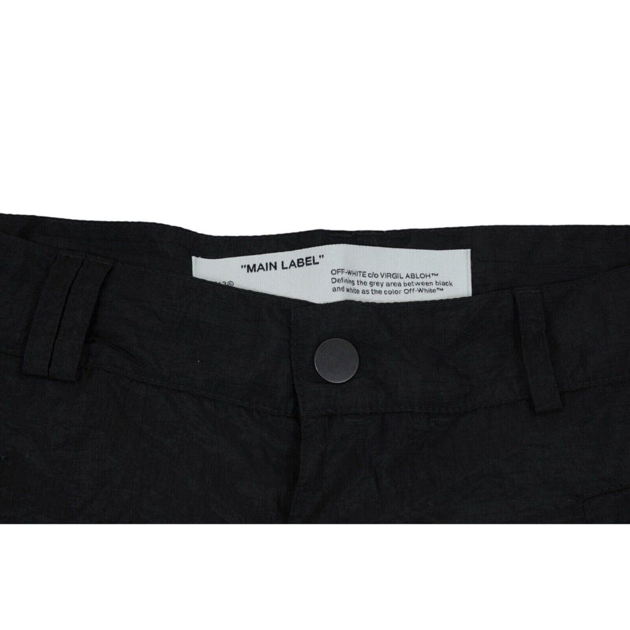 Off-White Bondage Cargo Pants Size US 30 Black Polyamide Logo Adjustable Off-White 