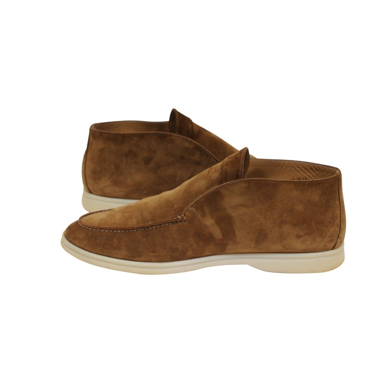 Loro Piana Open Walk Ankle Boots Mens 40/7 Brown Deerskin Leather Slip On Chukka Loro Piana Open Walk Chukka Boots – MILNY PARLON main image 3