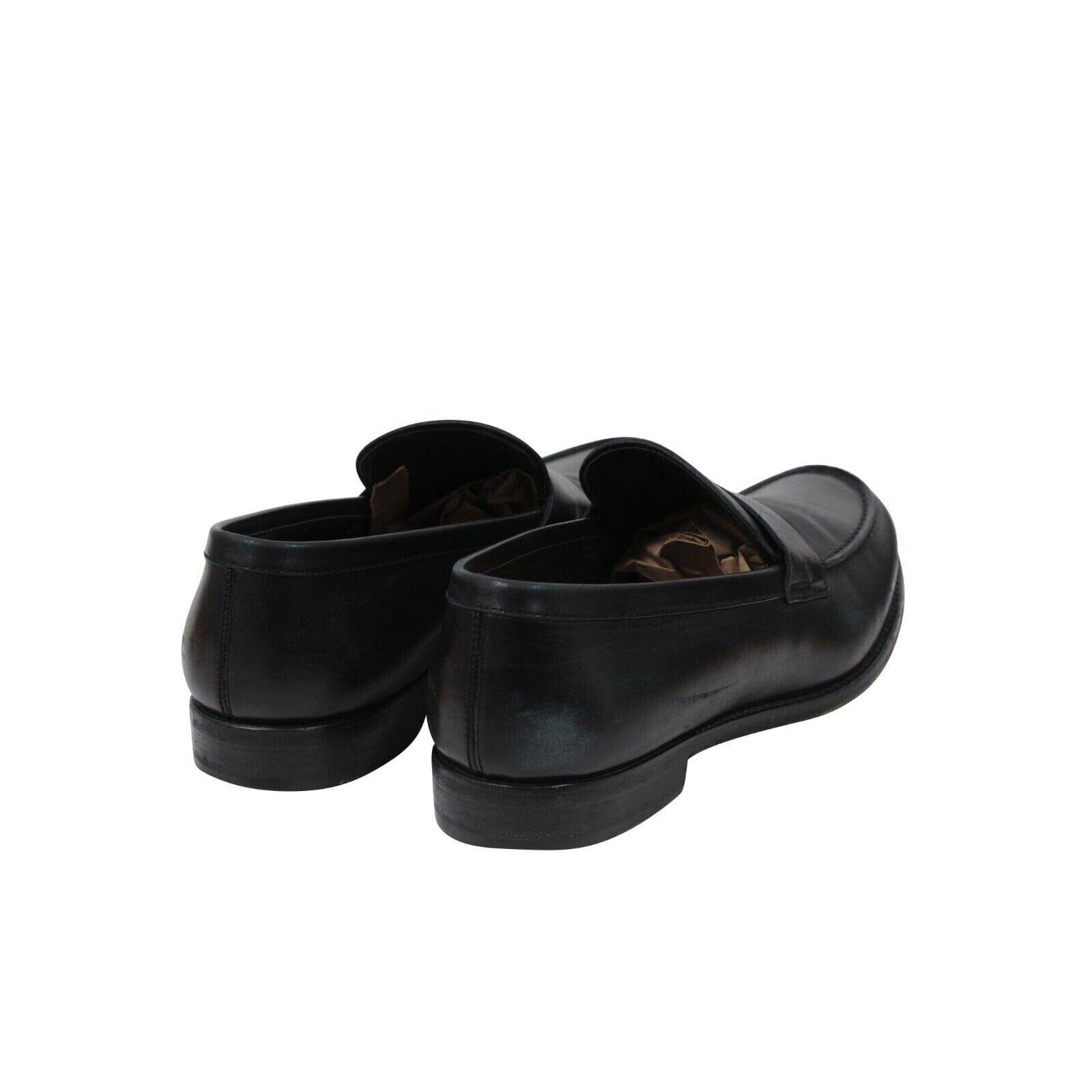 Penny Loafers Size US 10 UK 9 Black Leather Slip On Moccasin  display picture 3