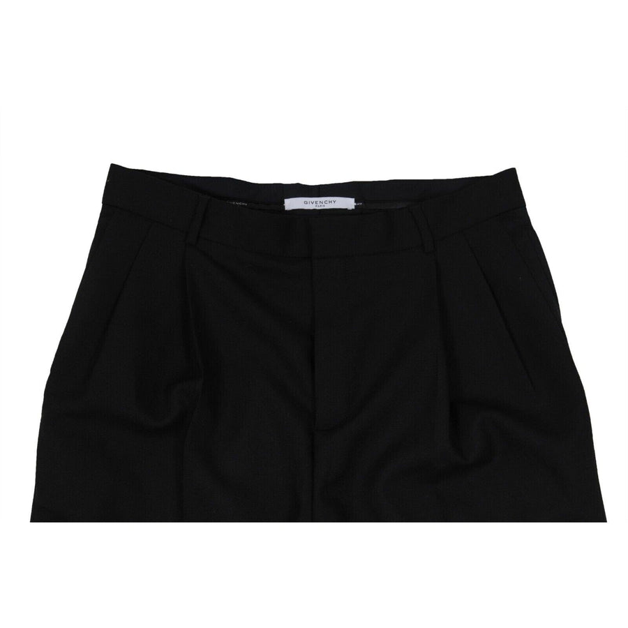 Pleated Shorts Black Wool Blend Formal Dress Casual GIVENCHY 