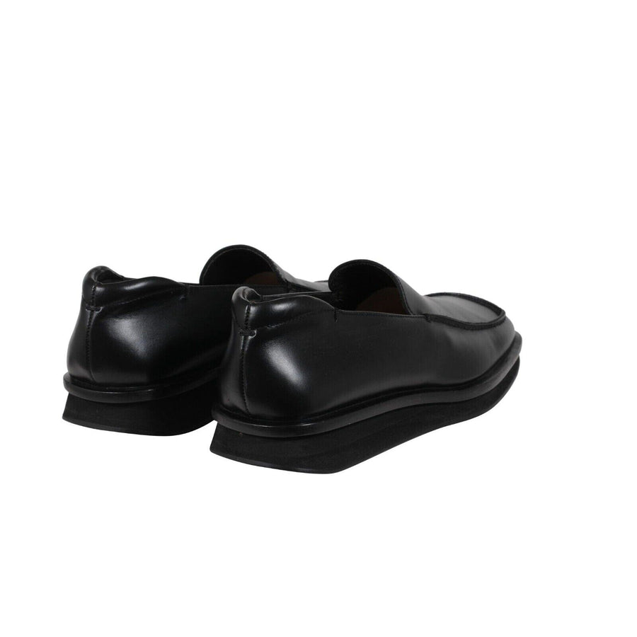 Prada Mens AW99 Vintage Square Toe Loafers US 9 UK 8 Black Leather
