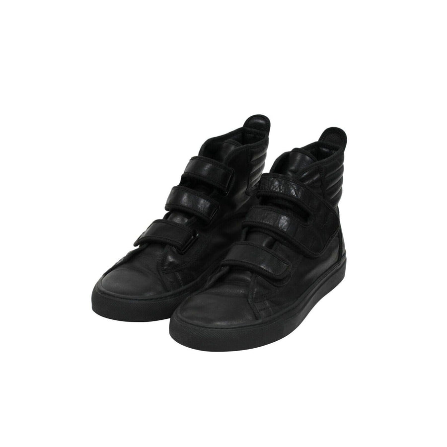 Raf Simons Mens Carry Over Strap Sneakers US8 41 Black Leather High Tops OG 2015 RAF SIMONS 