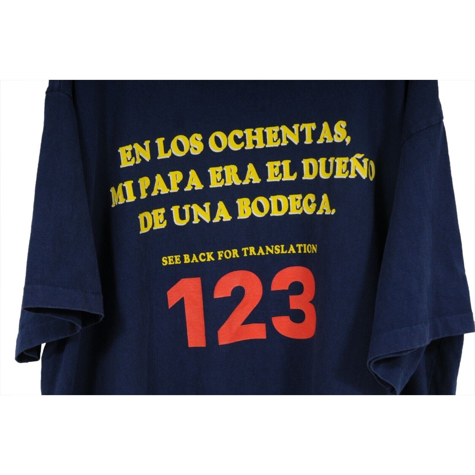 RRR123 Rivington Roi Rebis T Shirt Large Blue Red In The Eighties 