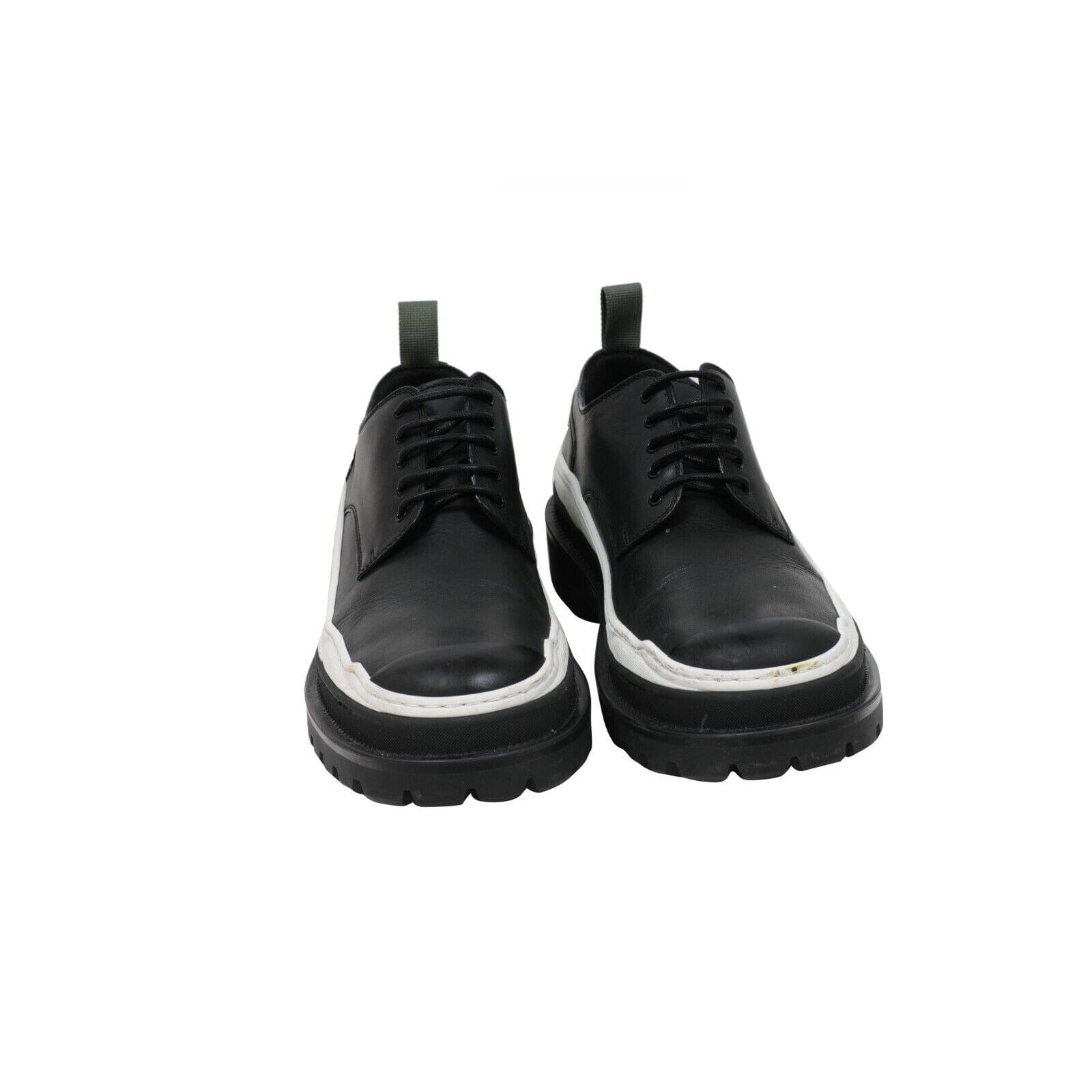 Dior Mens Sacai Chunky Derby US 12 45 Black White Leather