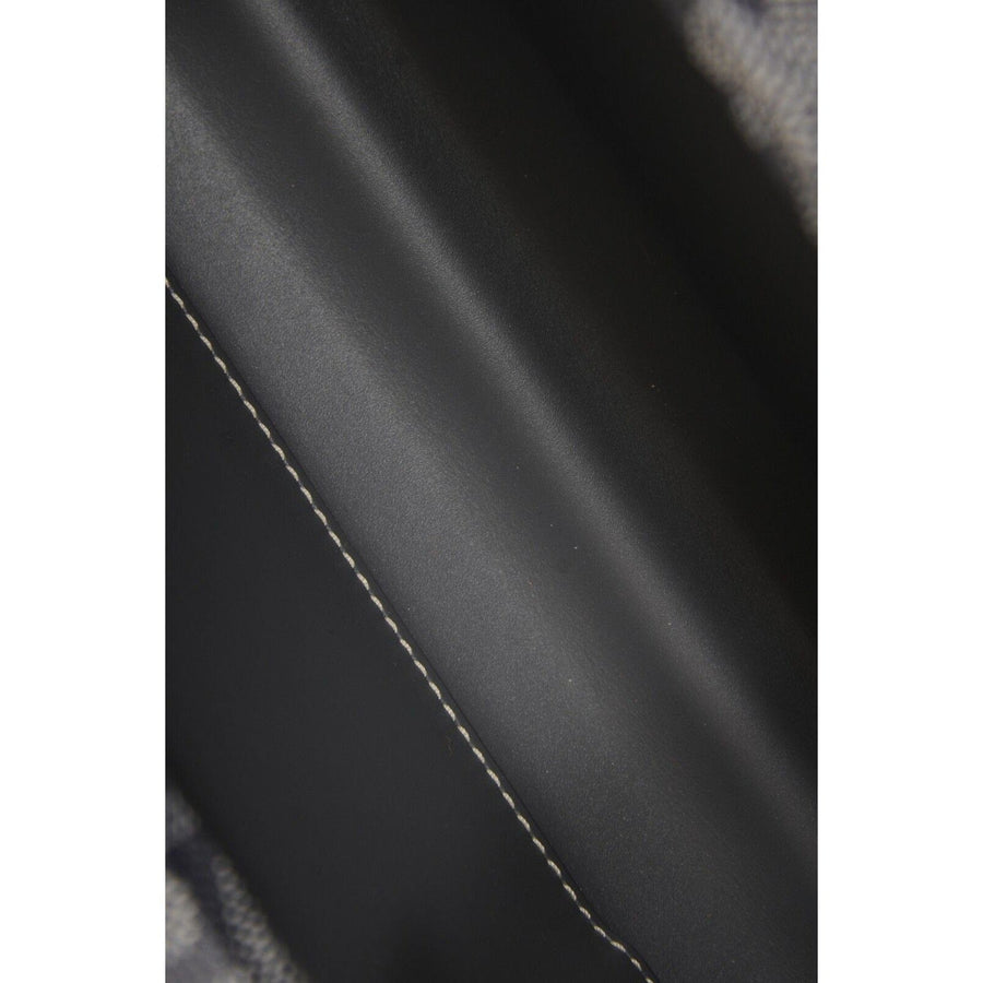 Saint Honore Trunk Bag Leather Gray Shoulder Rectangle Clutch Hardsided Goyard 