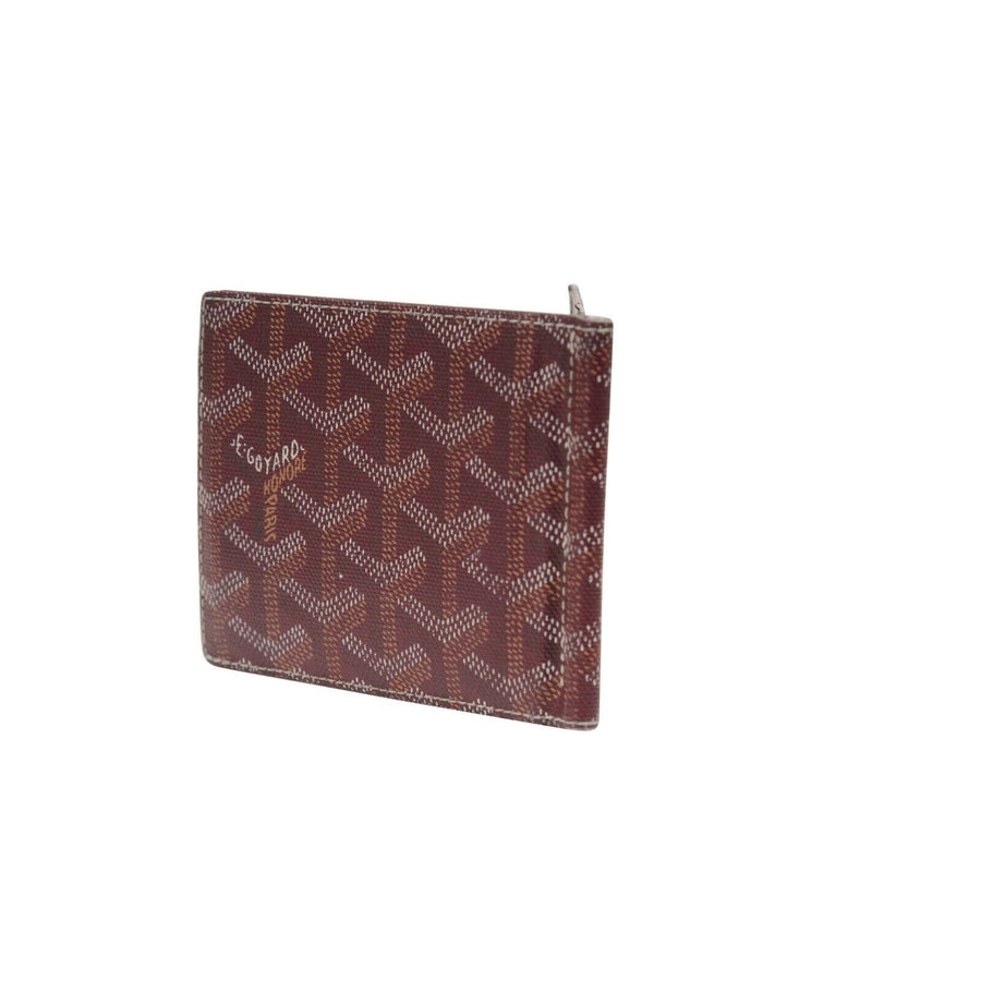 Goyard Saint Thomas Bill Fold Burgundy Wallet Money Clip Bi Fold Card Holder THE ECHELON