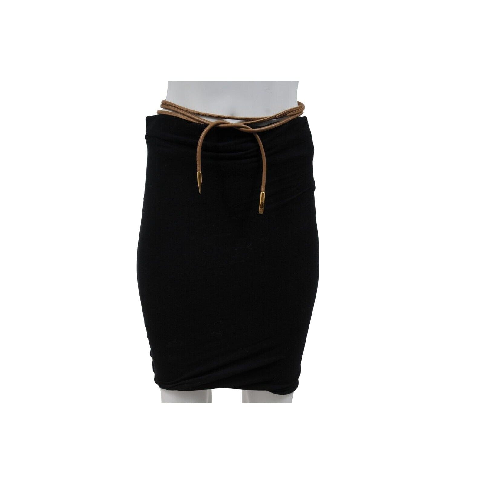 Salvatore Ferragamo Womens Brown Leather Rope String Waist Belt Gold Hardware Ferragamo Gancini leather belt - Brown - Women|23A564764023727 main image 4