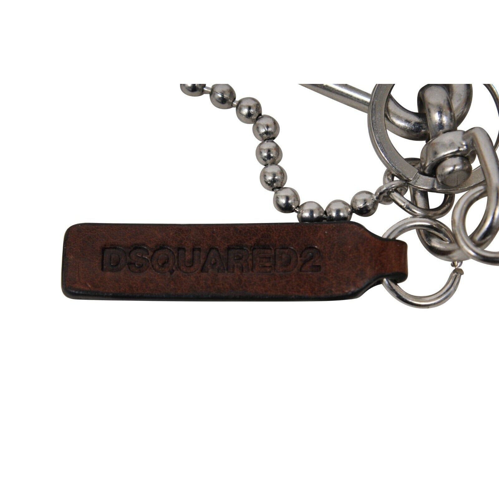 DSQUARED2 ウォレットチェーン Dsquared2 Samba Acme Key Wallet Pants Chain Silver Whistle Beaded